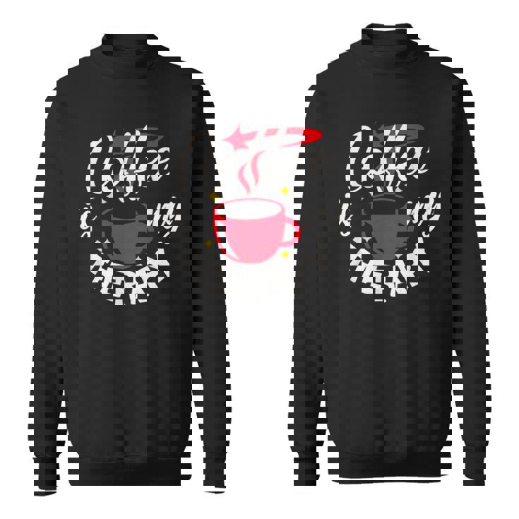 コーヒーは私のセラピー、面白いカフェイン愛好家 スウェットシャツ