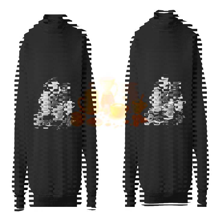 コーヒー愛好家アートギフト スウェットシャツ