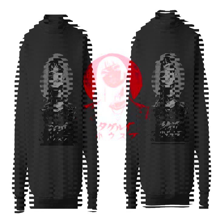 ゴシック アニメ 鬼 わいふ かわいい 日本 漫画 ヴェーパーウェア レトロ スウェットシャツ