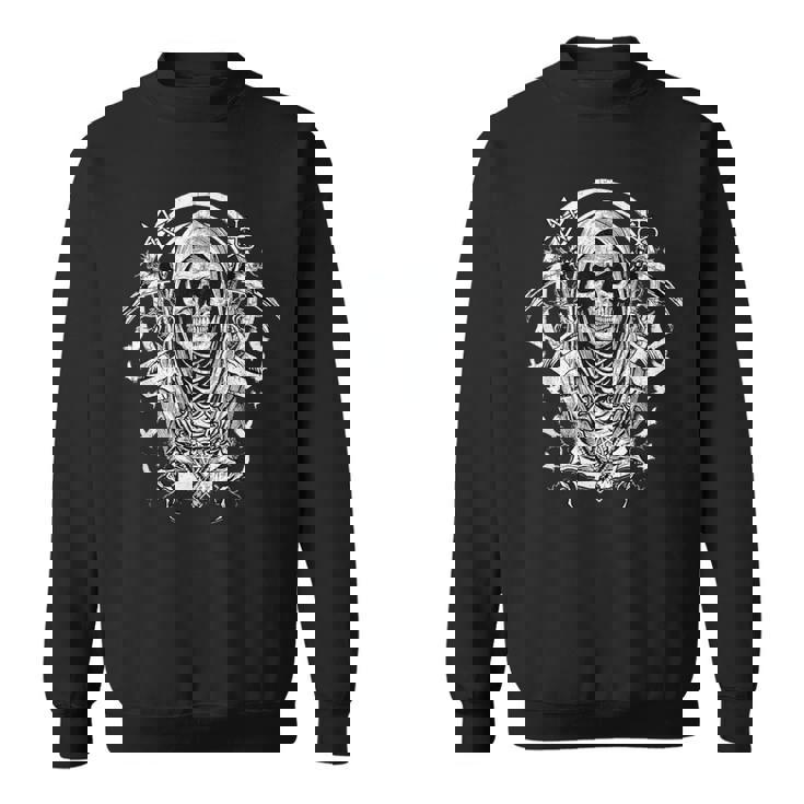 ゴシック 耽美 スケルトン グランジ オカルト Y2k ゴス ハロウィーン スウェットシャツ