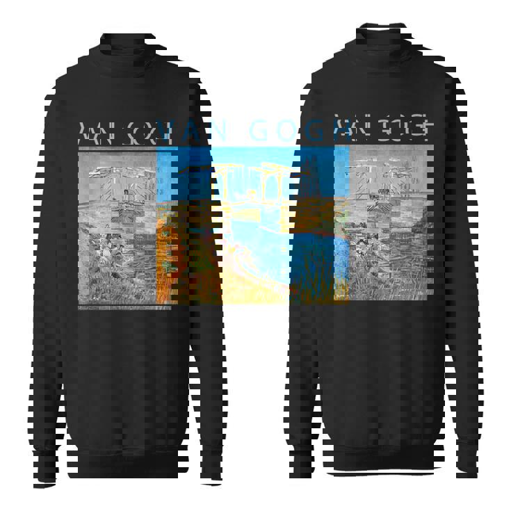 ゴッホ 面白いtシャツ アート アルルの跳ね橋 印象派 絵画 メンズ レディース 面白い 服 美術 油彩画 スウェットシャツ