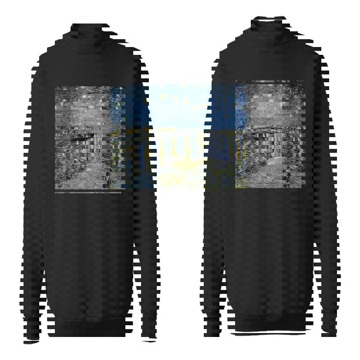 ゴッホ／ローヌ川の星月夜【世界の名画】（高精細画質）フィンセント・ファン・ゴッホ Gogh 美術館アート スウェットシャツ