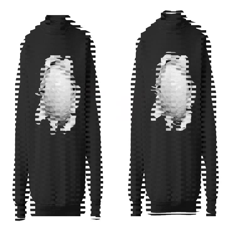 ゴルフ 面白いtシャツ ボール メンズ おもしろ 面白い 服 おもしろグッズ ネタ ゴルフウェア シャツ 胸 スウェットシャツ