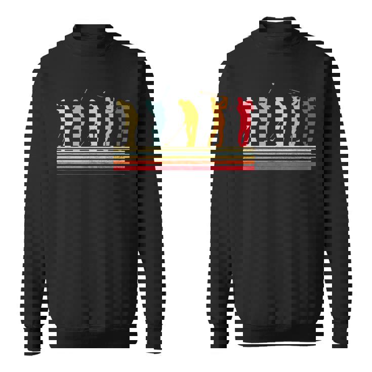 ゴルフ 面白いtシャツ 打ちっ放し メンズ おもしろ 服 練習着 ウェア ネタ 服 カラフル レトロ スウェットシャツ