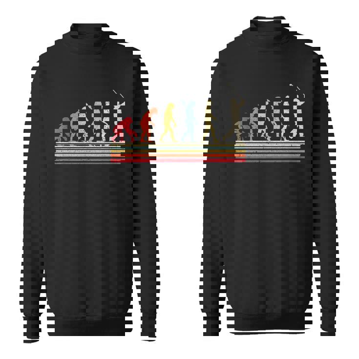 ゴルファー&ゴルファーへのレトロなゴルフエボリューションギフト スウェットシャツ