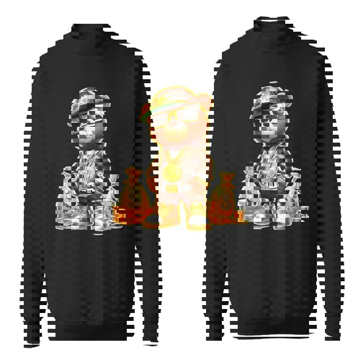 ゴールデンテディベア ボスマネーバッグ ゴールデンコイン&チェーン スウェットシャツ