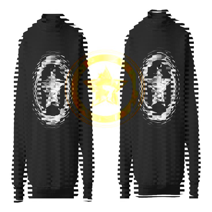 ゴールド 星 スウェットシャツ