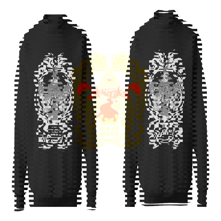 サイケデリック キノコ フライ 寒天 レイビング フェスティバル パーティー 行楽 スウェットシャツ