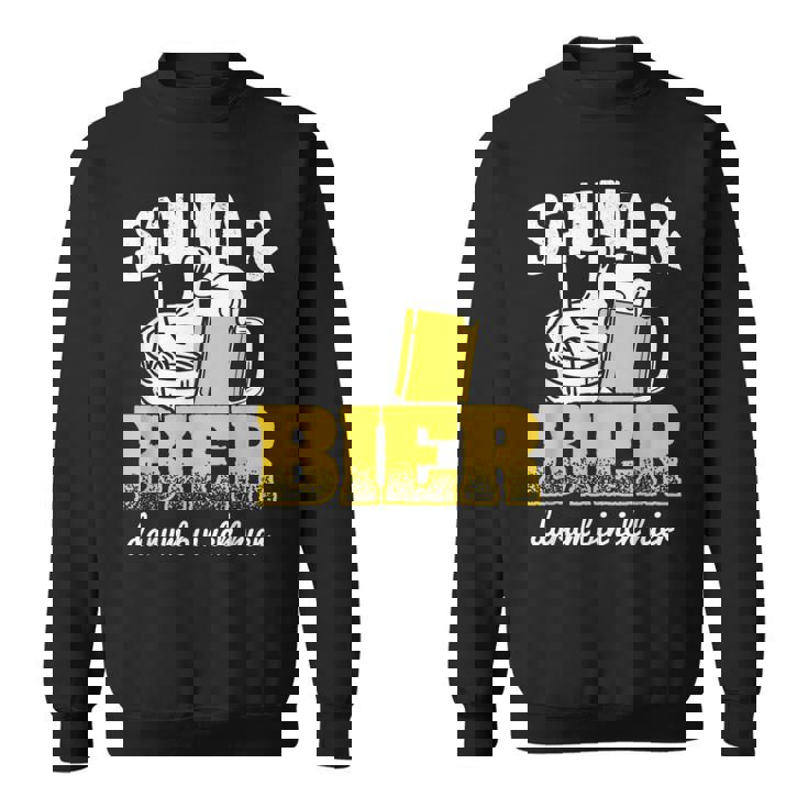 サウナとビールサウナ ウェルネスサウナ スウェットシャツ