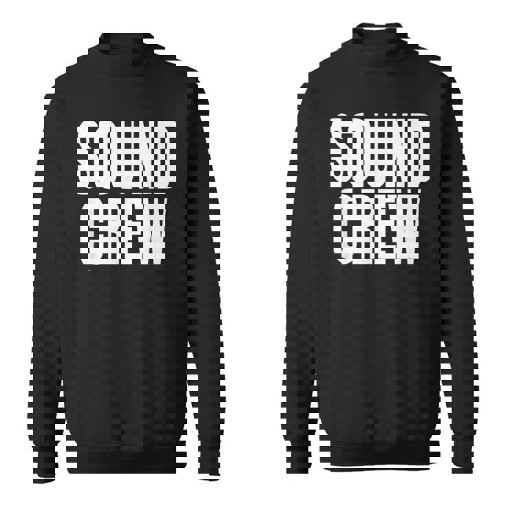 サウンドクルーtシャツ コンサートイベントスタッフ ブラックtシャツ スウェットシャツ