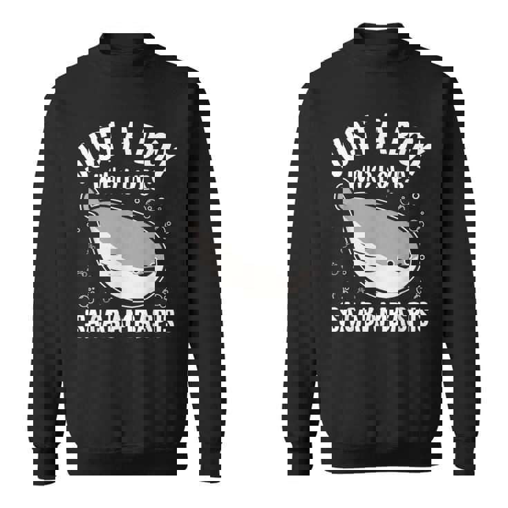 サカバンバスピスの面白い魚ミームが大好きなジャスト・ア・ボーイ スウェットシャツ