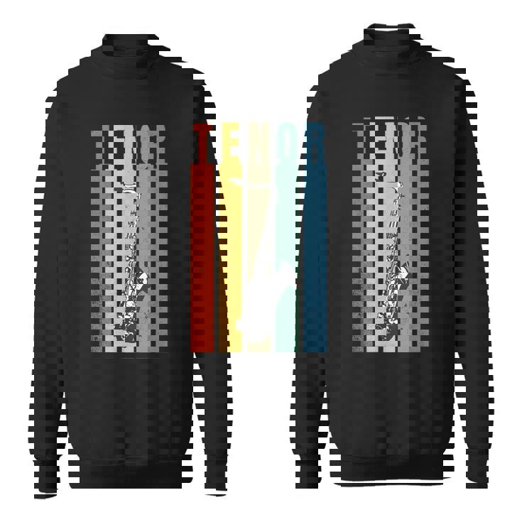 サックス テナーサックス レトロ スウェットシャツ