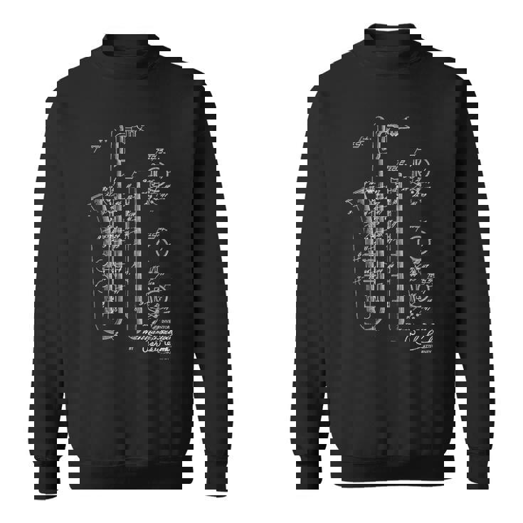 サックス バリサックス 特許スタイル クール サックス スウェットシャツ