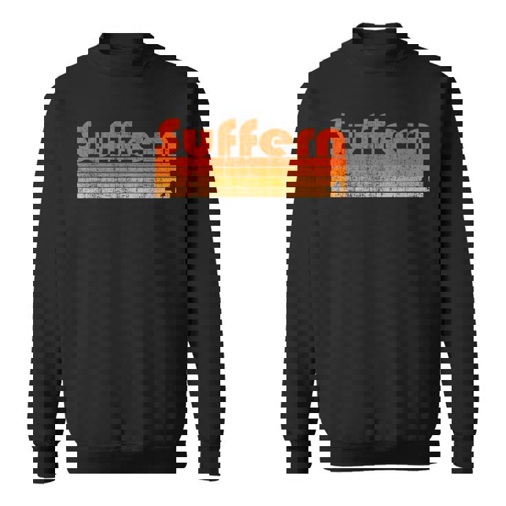 サファーン、ニューヨークレトロ80年代スタイル スウェットシャツ