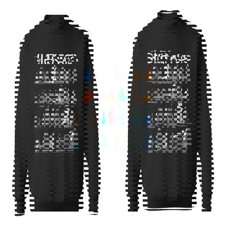 サメの顔タイプ 捕食者 面白いサメ 魚 サメ スウェットシャツ