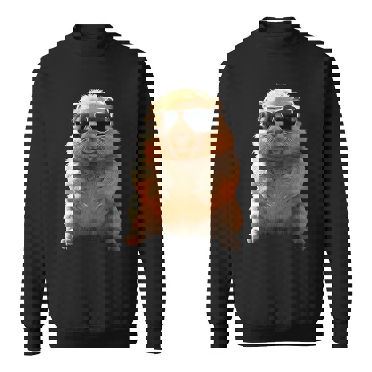 サングラスをかけたウォンバット オーストラリア かわいい ウォンバット スウェットシャツ