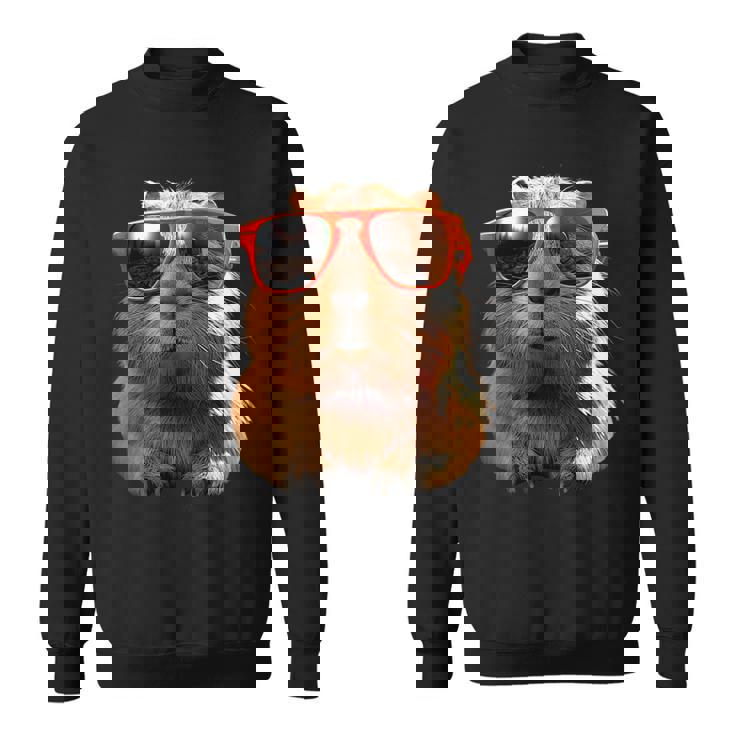 サングラスをかけたカピバラ Be Capy カピバラ げっ歯類 Capybara スウェットシャツ