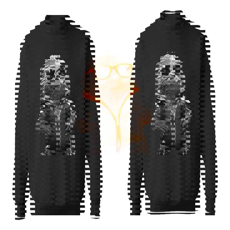 サングラスをかけたモグラかわいいモグラかわいいモグラ スウェットシャツ