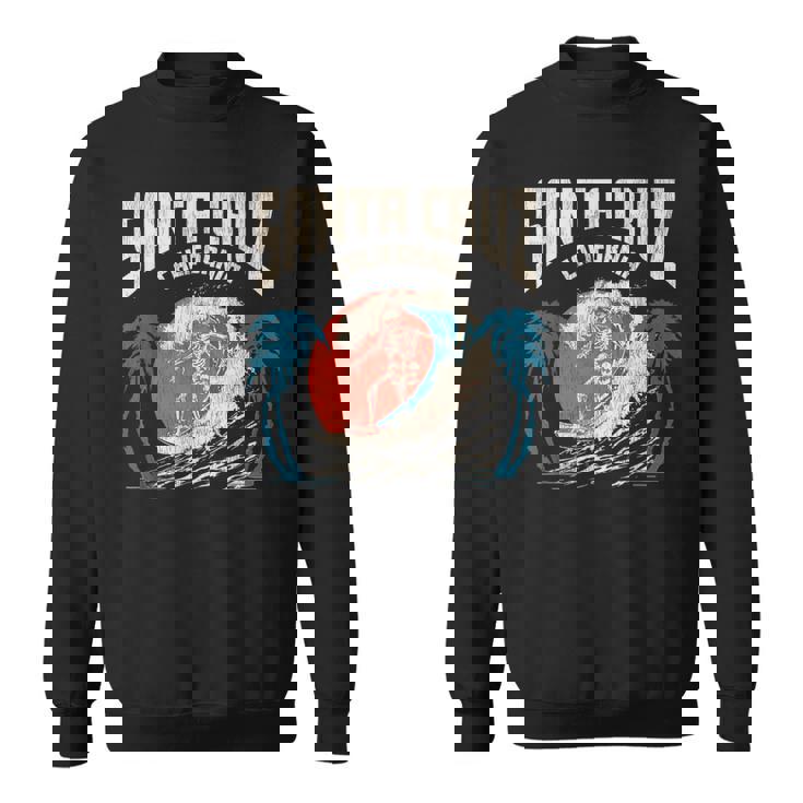 サンタクルーズ カリフォルニア サーフィン スケルトンデザイン サーファー向け スウェットシャツ