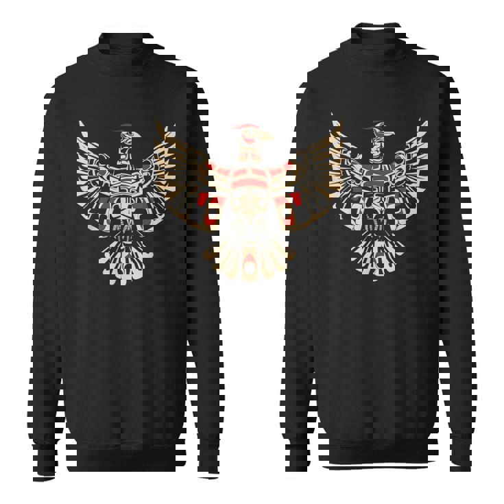 サンダーバード ノースウェスト ネイティブアメリカン 部族 誇り高い遺産 スウェットシャツ