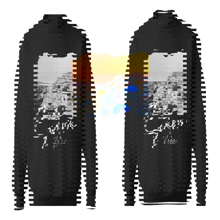 サントリーニ ギリシャ絵画 サントリーニ スウェットシャツ