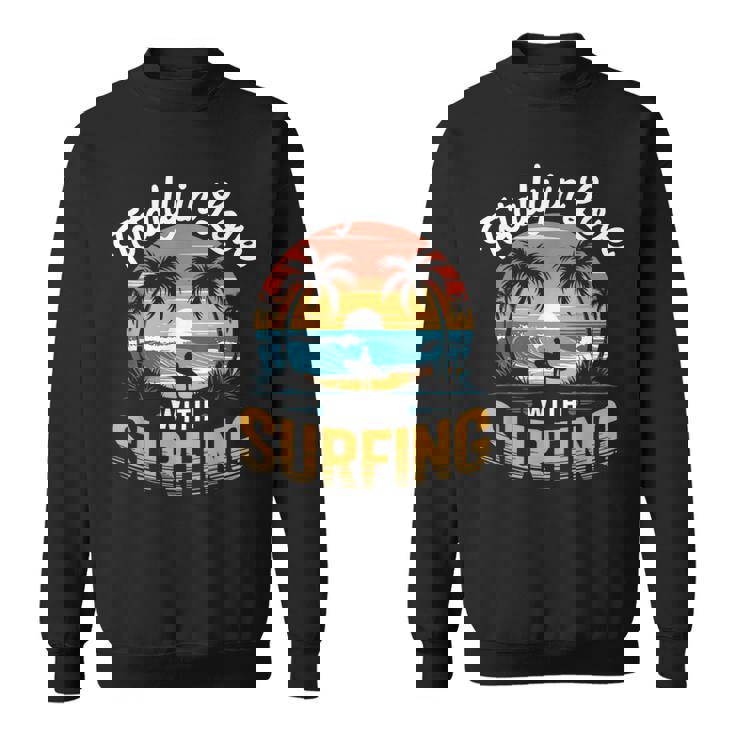 サーフィンサーフボードが大好き。メンズサーフボーダー用。 スウェットシャツ