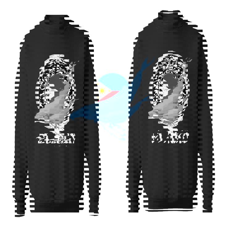 ザトウクジラ パラワン フィリピン 長袖tシャツ スウェットシャツ