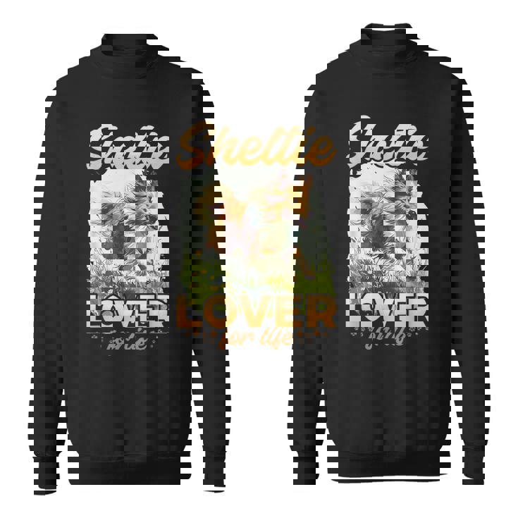 シェットランド・シープドッグ・ドッグ・シェルティー-シェルティ・ラヴァー・フォー・ライフ スウェットシャツ