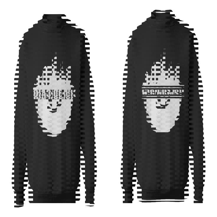 シカゴハウスミュージックシカゴスカイライン Edm Dj シカゴハウス スウェットシャツ