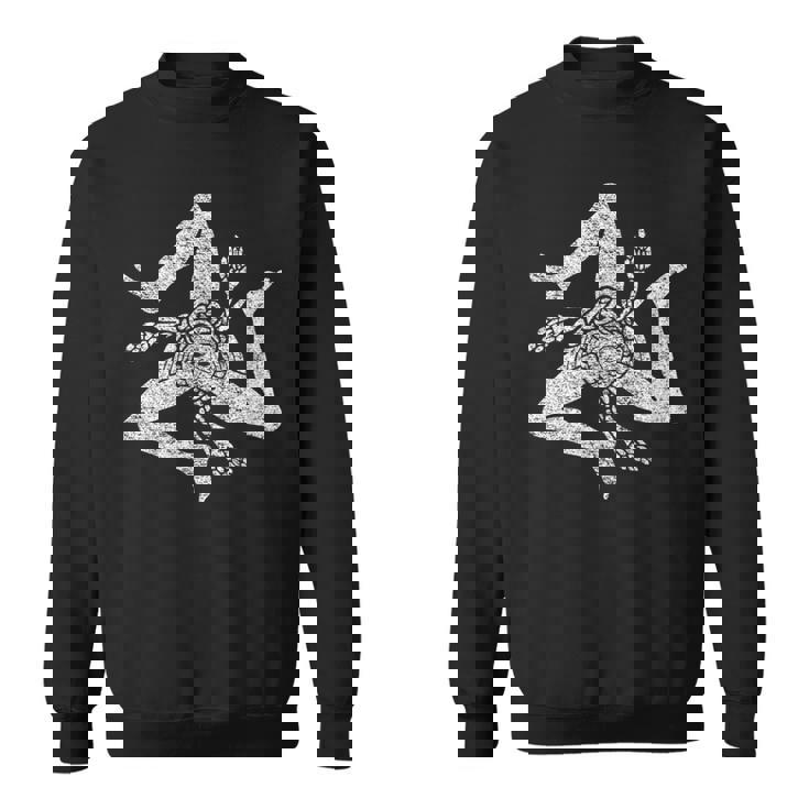 シチリア イタリア 旗 トリスケリオン シチリア パレルモ 地中海 スウェットシャツ