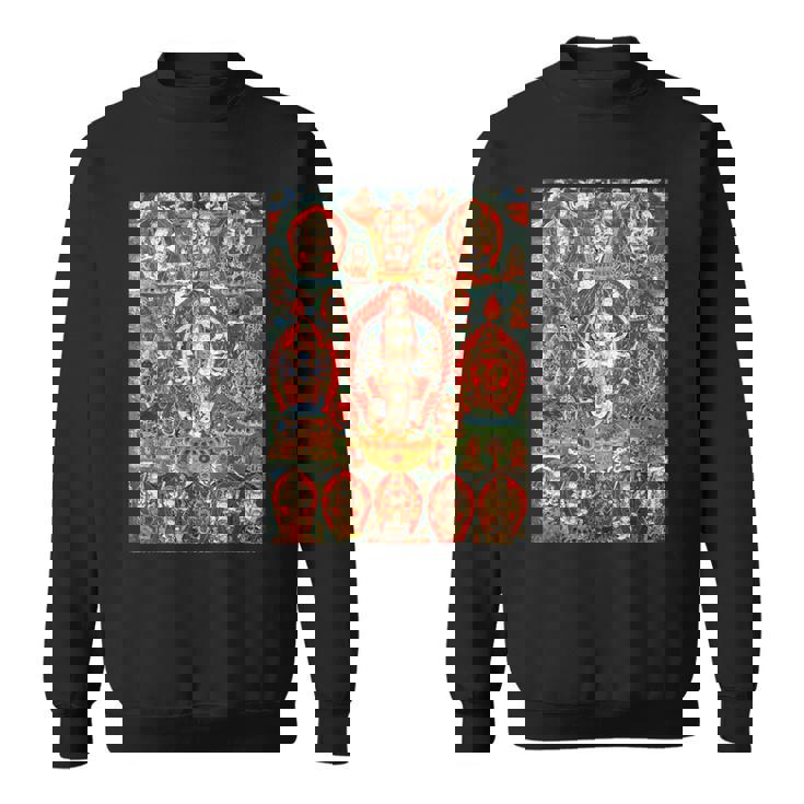 シッダ ラクシュミ チベット仏教 タンカ 曼荼羅 仏教 スウェットシャツ