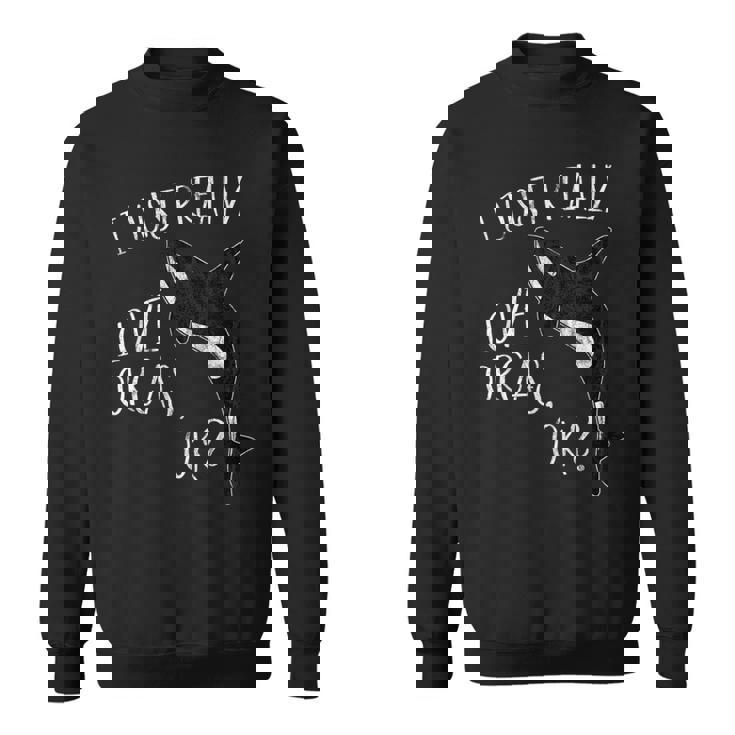 シャチが好きなだけなんだシャチ スウェットシャツ