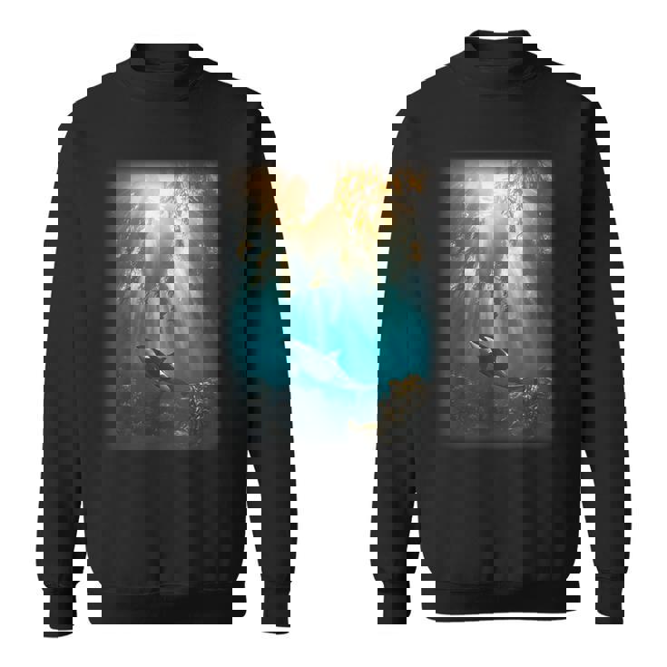 シャチが特徴的なシャチ。 スウェットシャツ