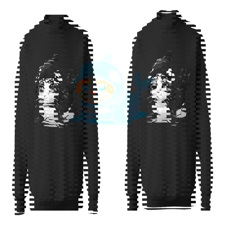 シャチの猫 コスチューム スウェットシャツ