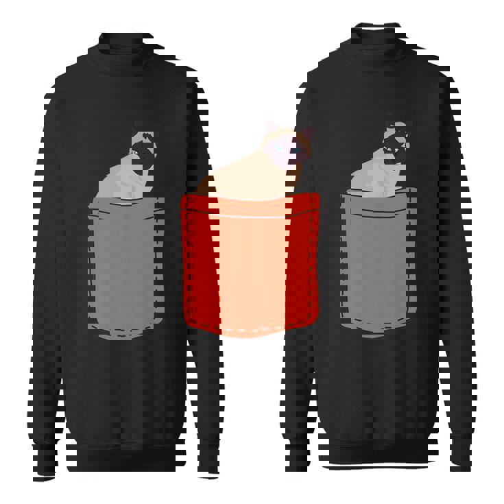 シャムバッグ 猫好きアパレル シャム猫 スウェットシャツ