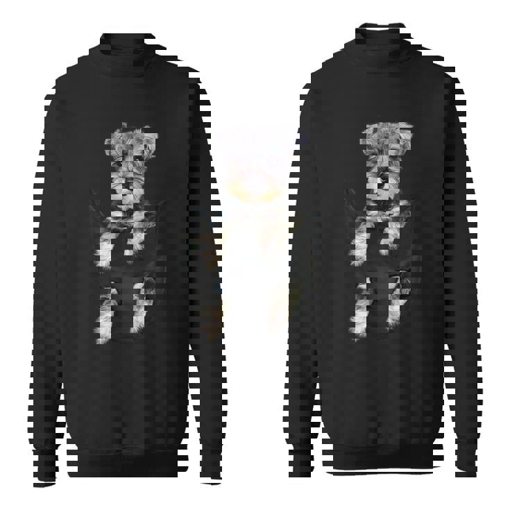 シュナウザー犬のポケットパピーギフト スウェットシャツ