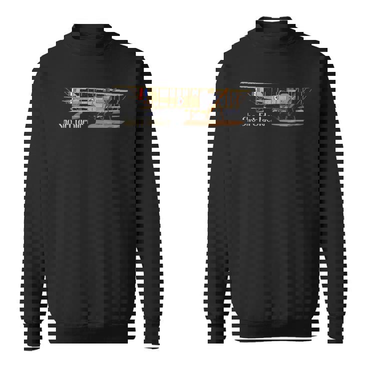 ショートフォルダー イギリス Ww1 複葉機 水上機 ボンバー図 スウェットシャツ