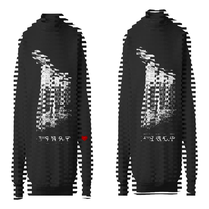 シンガポール マリーナベイ ヴィンテージ スカイライン アジア アイラブシンガポール I Loveingapore スウェットシャツ