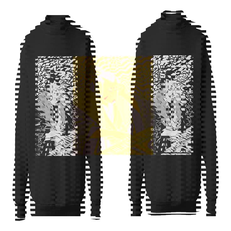 シンセサイザー テクノ 音楽 面白い サムライ シンセサイザー スウェットシャツ