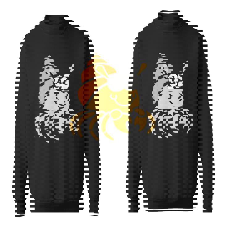 シンプルでかわいいミニマリストの甲殻類のリトル・ハーミット・バーナード スウェットシャツ