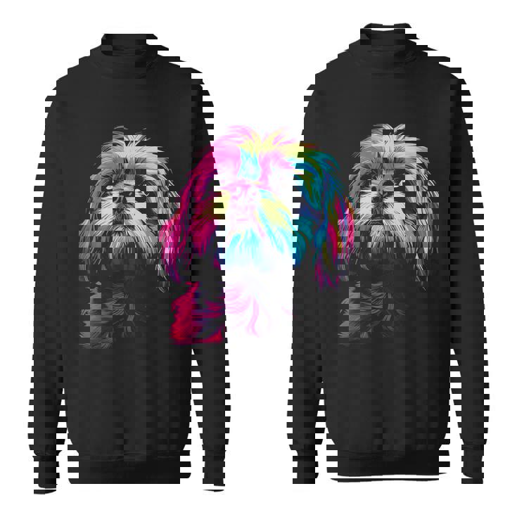 シーズー グラフィック ペット イラスト 犬 シーズー スウェットシャツ