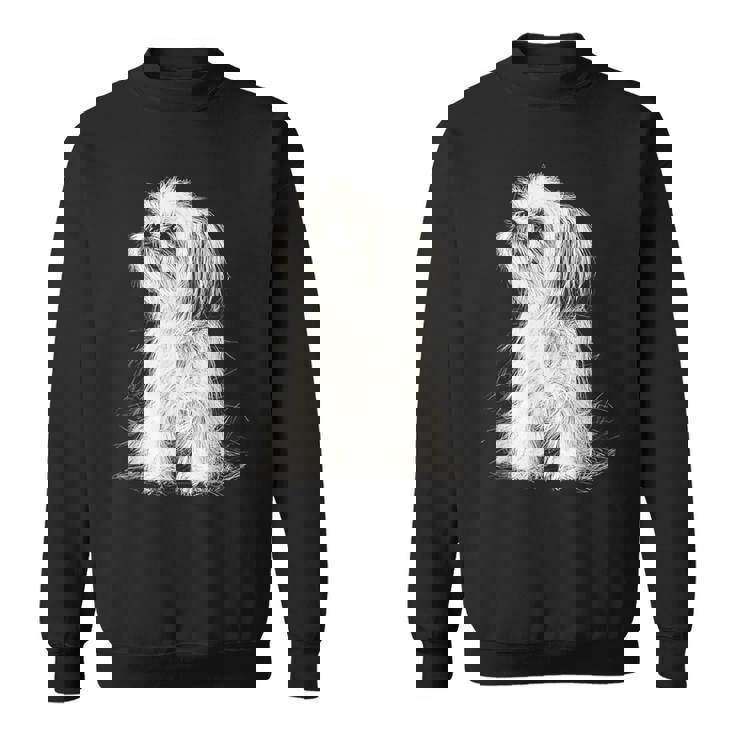 シーズー 犬 グラフィック ペット イラスト シーズー スウェットシャツ