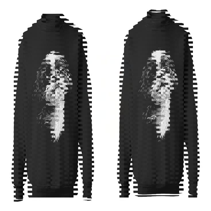 シーズー 犬 モチーフ ペット イラスト シーズー スウェットシャツ