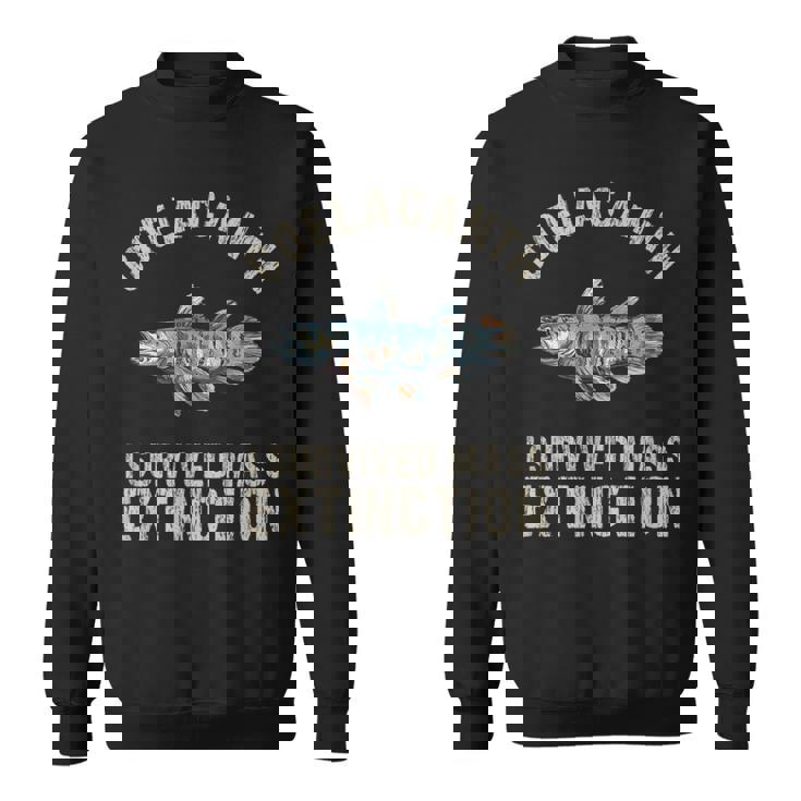 シーラカンス深層水化石絶滅サバイバーシーラカンス。 スウェットシャツ