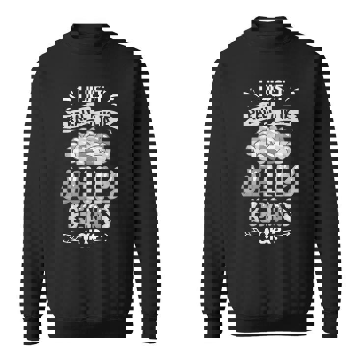 ジェリービーンファニーキャンディかわいいおやつ スウェットシャツ