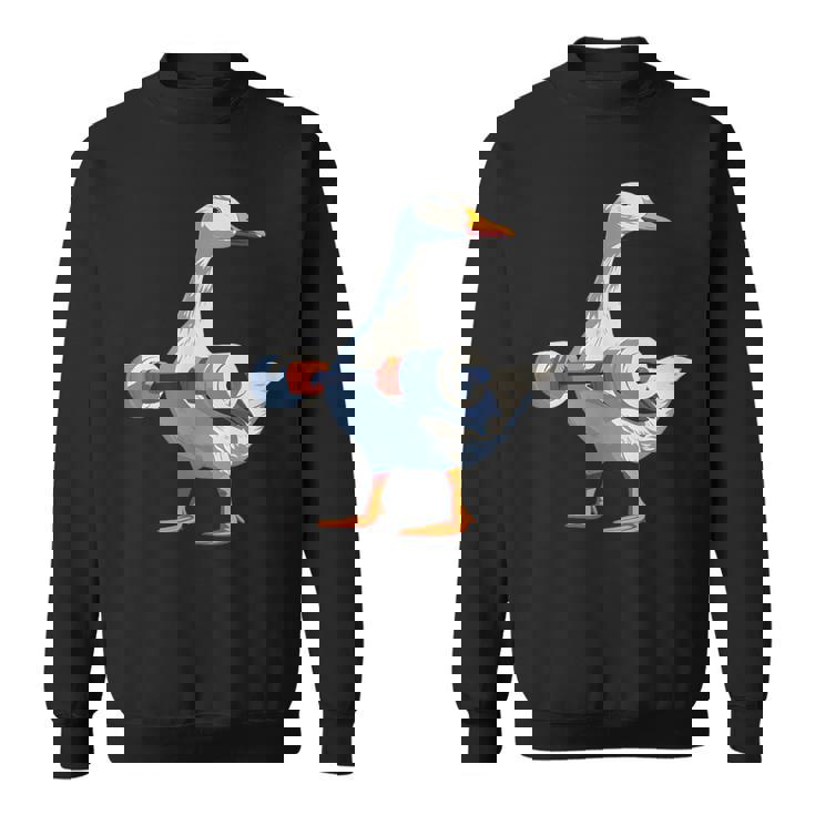 ジムダックグースウェイトリフティング ストロングコアワークアウト スウェットシャツ