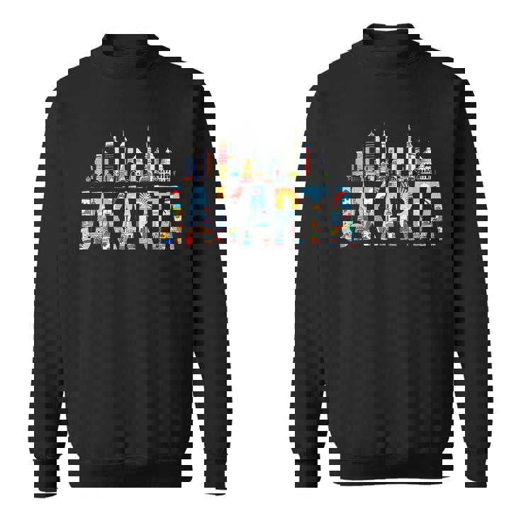 ジャカルタ旅行 インドネシア アウトフィット バケーション ジャカルタ スウェットシャツ