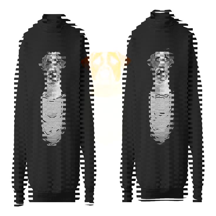 ジャックラッセルテリア Jrt チェストバッグ ポケットドッグオーナー スウェットシャツ