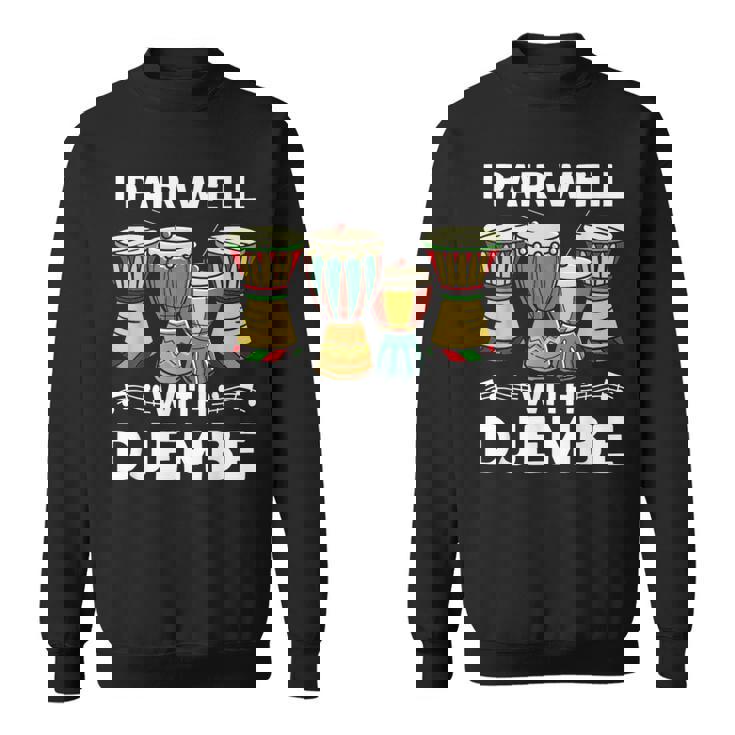 ジャンベ・マンディンカと相性がいいアフリカンミュージックジャンベ スウェットシャツ