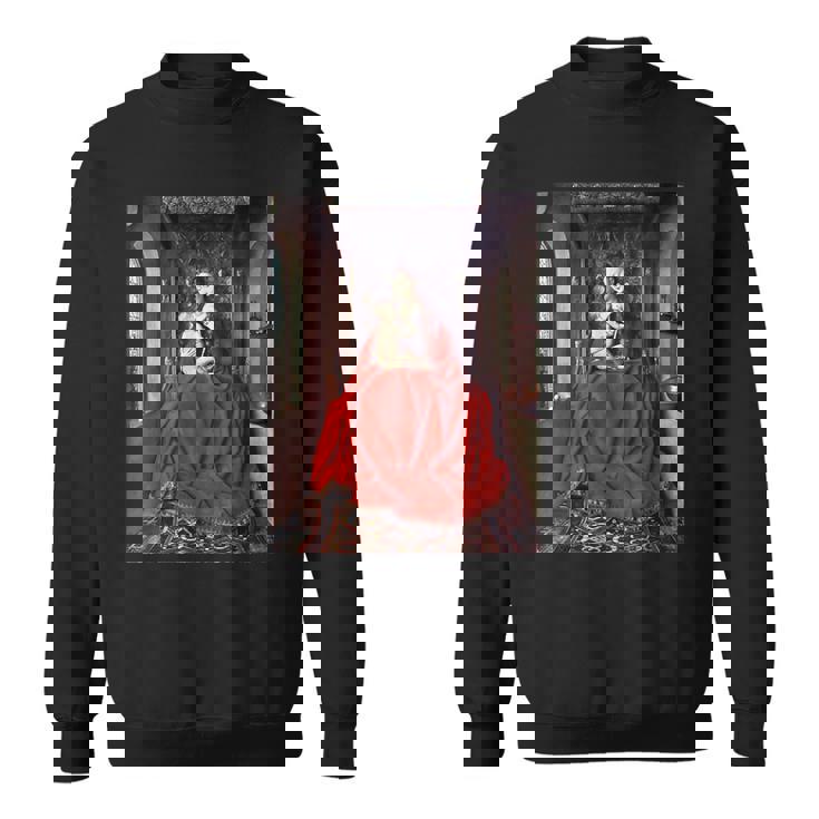 ジャン・ファン・エイク作 ルッカ・マドンナ 1436 スウェットシャツ